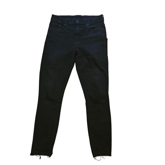 Mother High-Rise Skinny Jeans - Size 28 - Classic Black